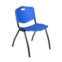 Stol za vježbanje 66 24 - Mocha Crni orah i stolice - Plava