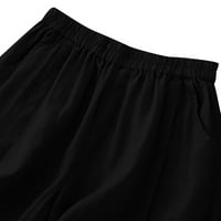 Viikei ženske hlače kratke hlače ispod $ ženske ljetne pamučne elastične elastične struke čvrste tanke kratke