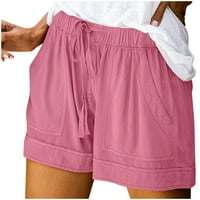 Ženske kratke hlače Plus size ženske kratke hlače Plus Size udobne casual kratke hlače s elastičnim strukom i