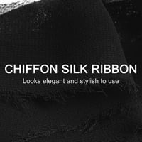 1 5. 5. ručno izrađena Šifonska vrpca s resama šifonska svilena vrpca u crnoj boji