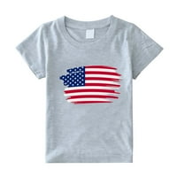 Maličja djeca Dječaci Dječaci Dječaci 4. srpnja Ljetni dan neovisnosti kratkih rukava majica Tee američka zastava