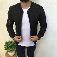 Pimfylm jakna s kapuljačom prema dolje za mušku tople predimenzioniranje crne 2xl