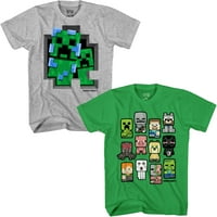 Minecraft Boys naplaćivao je grafičke majice, pakiranje, veličine 4-18