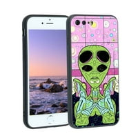 Kompatibilno s futrolom za iPhone Plus, Psihodelic-Trippy-Alien-Art-Visuals-Colours CASE Muškarci Žene, fleksibilni