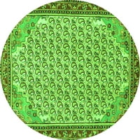 Tradicionalni perzijski tepisi u zelenoj boji, kvadratni 5 stopa