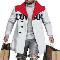 Muška gornja odjeća, kaput od graška s dugim rukavima, kaput s reverom, Muški kaputi srednje duljine, klasični