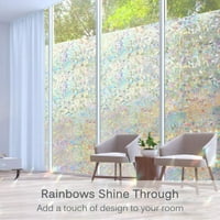 Film za privatnost prozora Statički prozor Spoj vinil 3D naljepnice prozora naljepnice prozori Rainbow prozori