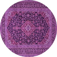 Tradicionalni tepisi u ljubičastoj boji, 3' Okrugli