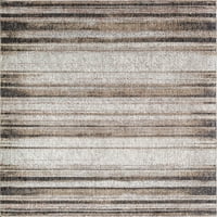 Moderni sivi tepih u sivim prugama od 920 inča, 2'6 8'