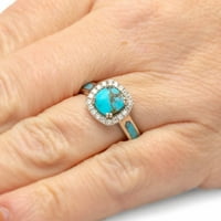 Zapadni nakit za žene modni ženski tirkizni prsten cirkonia dijamantni prsten zaručnički zaručnički nakit za žene
