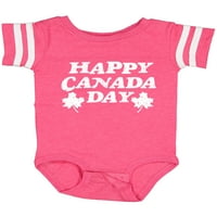 Izvorna čestitka za Dan Kanade u obliku javorovog lišća kao poklon bodiju za dječaka ili djevojčicu