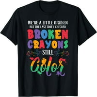 Slomljene bojice i dalje u boji majice za navijačke svijesti o mentalnom zdravlju