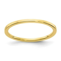 Muški Ženski zaručnički prsten od 10k ravnog zlata koji se može složiti