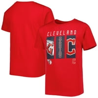 Mladi majica s logotipom Red Cleveland Guardians