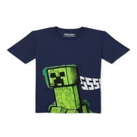 Grafička majica s kratkim rukavima Minecraft, veličine 4-18