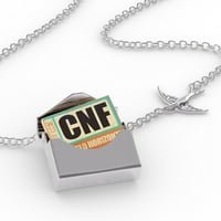Ogrlica za ormarić CNF belo horizonte u srebrnoj omotnici Neonblond