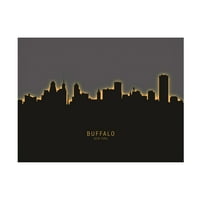 Michael Tompsett sjaj Buffalo horizonta u njujorškom Mumbaiju ulje na platnu