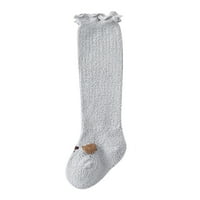 Čarape za djevojčice i dječake jesensko-zimske koraljne baršunaste zadebljane tople udobne i moderne crtane Slatke