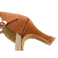 Ženske pumpice u donjem dijelu leđa; jednobojne cipele s naramenicama za gležnjeve; neklizajuće sandale na petu;
