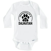 Dječji Bodi otporan na Dalmatince, bijeli, 0 mjeseci