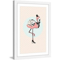 Marmont Hill Flamingo Fashion Martina Pavlova uokvirena slikarskim tiskom