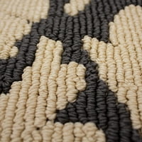 Plišani pleteni tepih od mikrovlakana od 24.936, naglasak, Tamno siva Berber