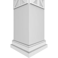 Ekena Millwork 8 W 10'H Obrtnica Klasični kvadrat koji nije kočnica Imperial Fretwork Column W Prairie Capital