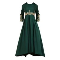 Novi europski i američki popularni stil vezenja visokog struka nacionalni elegantni temperament uklopljena haljina