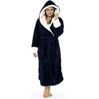 Ženski zimski plišani izduženi šal ogrtač kućna odjeća ogrtač s dugim rukavima kaput