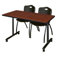 Pokretni stol za učenje u A-listi sa sklopivim stolicama