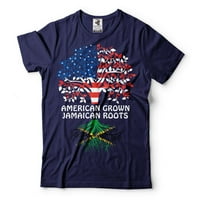 Jamajka Zastava košulja Jamajka SAD Jamajka Roots majica američka proizvodnja domoljubni pokloni