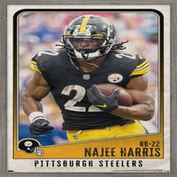 Zidni poster Pittsburgh Steelers-Naji Harris, uokviren 14.725 22.375
