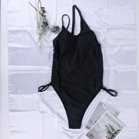 Bikini kupaći kostim za plažu, novi, nepravilan, s jednim remenom, seksi, izdržljiv, elastičan, jednodijelni