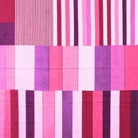 Ahgly Company Unutarnji kvadratni patchwork ružičasta prostirka prijelaznog područja, 7 'Trg