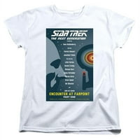 Trevco Star Trek & Tng Season Epizoda majica s kratkim rukavima Pamuk, bijela - mala