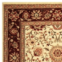 Tradicionalni cvjetni tepih u boji crvene Bjelokosti, 2'3 20'