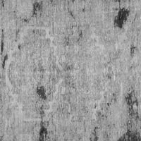 Kućni pravokutni poplun tepisi u sivoj boji za prijelazne zone, 3' 5'