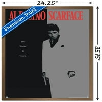 Scarface - zidni poster na jednom listu, uokviren 22,375 34