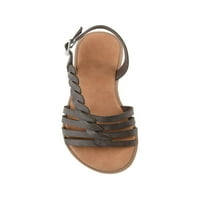 Kolekcija ženskog putovanja solay ravna Strappy sandal siva kože 5. m