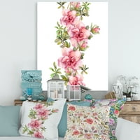Buket ljubičastih i ružičastih cvjetova slika na platnu