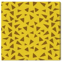 Wynwood Studio 'Uzorak žirafe' životinje zidne umjetničke platnene platno - žuto, smeđe, 30 30