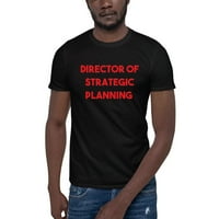 Crveni direktor strateškog planiranja pamučne majice s kratkim rukavima prema nedefiniranim darovima