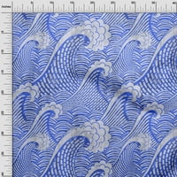 ; baršunasta tkanina srednje plave boje Japanski Pribor za prošivanje tkanina za šivanje s otiskom širine dvorišta