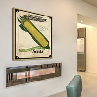 Ispis slike kukuruz u vrećicama sjemena na omotanom platnu