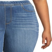 Terra & Sky Women's Plus Size Povuci na Bermudama kratkim hlačama