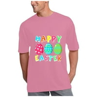 Sretan Uskrs Ženske majice Plus size Oversize zeko patuljci ispis uskršnja jaja labav Plus Size s kratkim rukavima