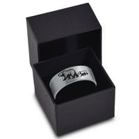 Volframski prsten za odrasle, za muškarce i žene, udobnog kroja u sivoj boji s ravnim rezom i mat poliranjem