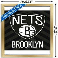 Brooklyn Nets - Poster zida logotipa, 14.725 22.375