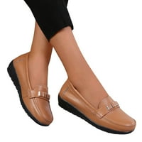 Vučene ženske ravne cipele, ženska antilopska koža casual retro dame voze mocs comfort modni modni čamac cipele