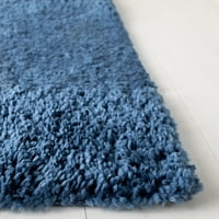 Jednobojni plišani čupavi tepih od $ $ 3' 5'Mornarsko plava